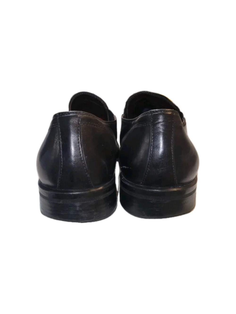 Bruno Magli PITTO Black Leather Round Toe Slip On Loafers Men’s Size 10.5M